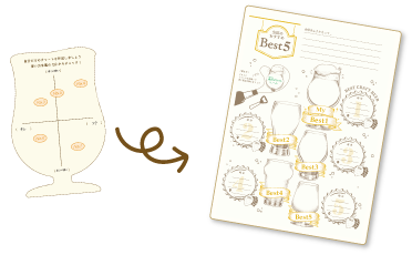 ビールチャートカードの使い方